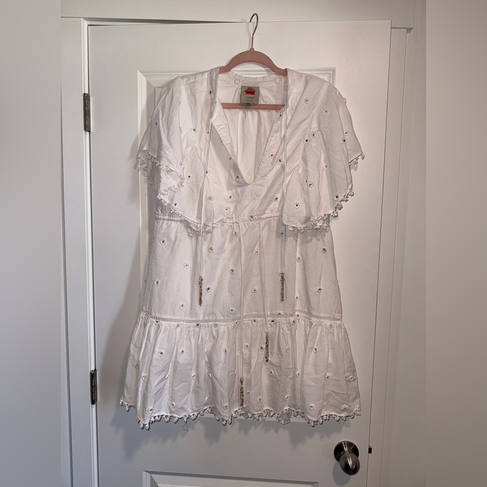 Farm Rio 3D White Dress